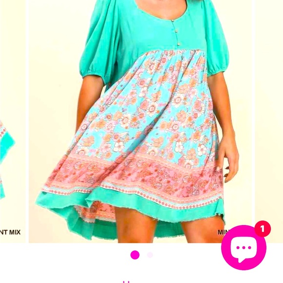 Umgee plus size short dress - Picture 2 of 15